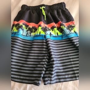 Sonoma boys swim shorts size XL 14-16 blk/grey w/bright colors